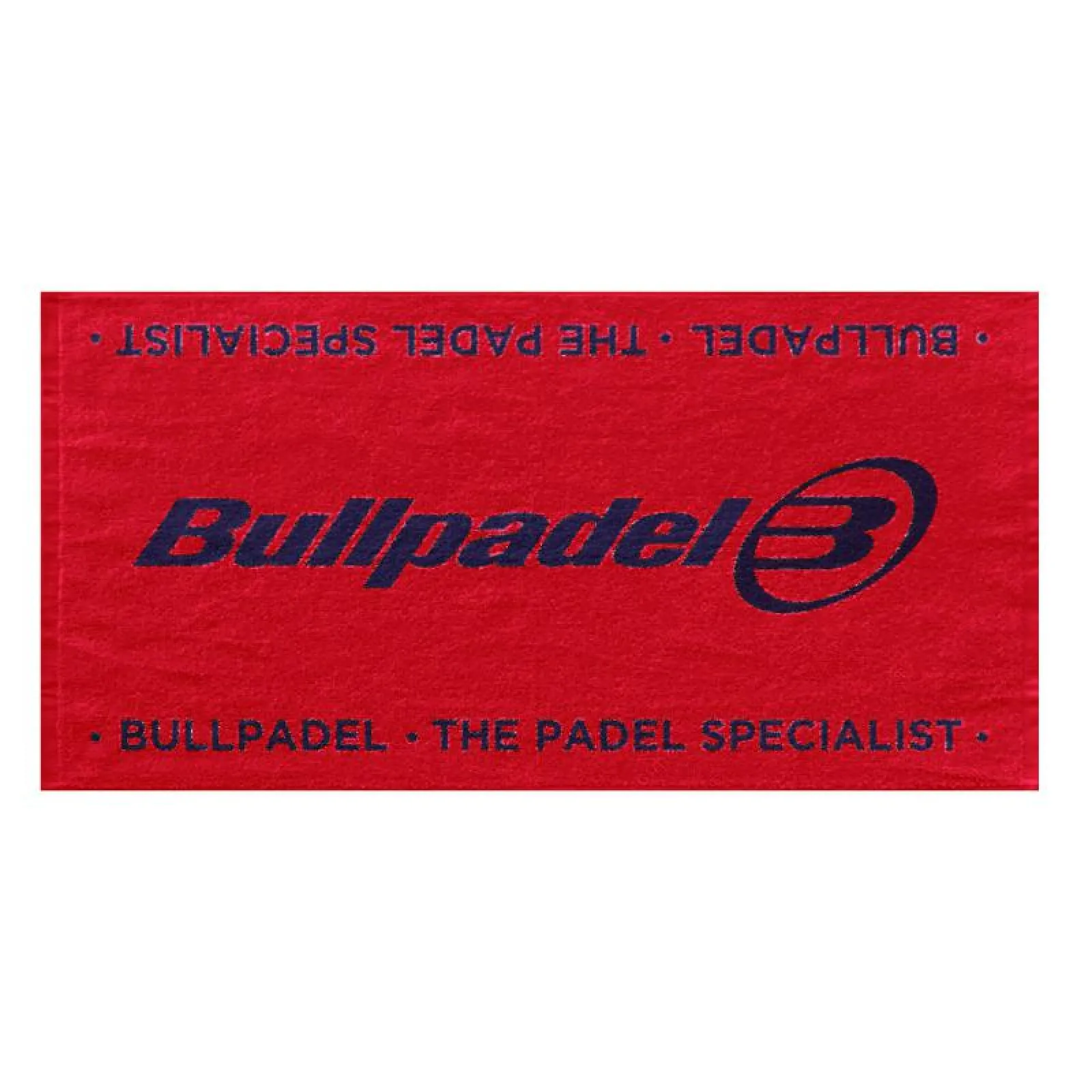 Полотенце Bullpadel 100, чёрное с красным, 50 шт.